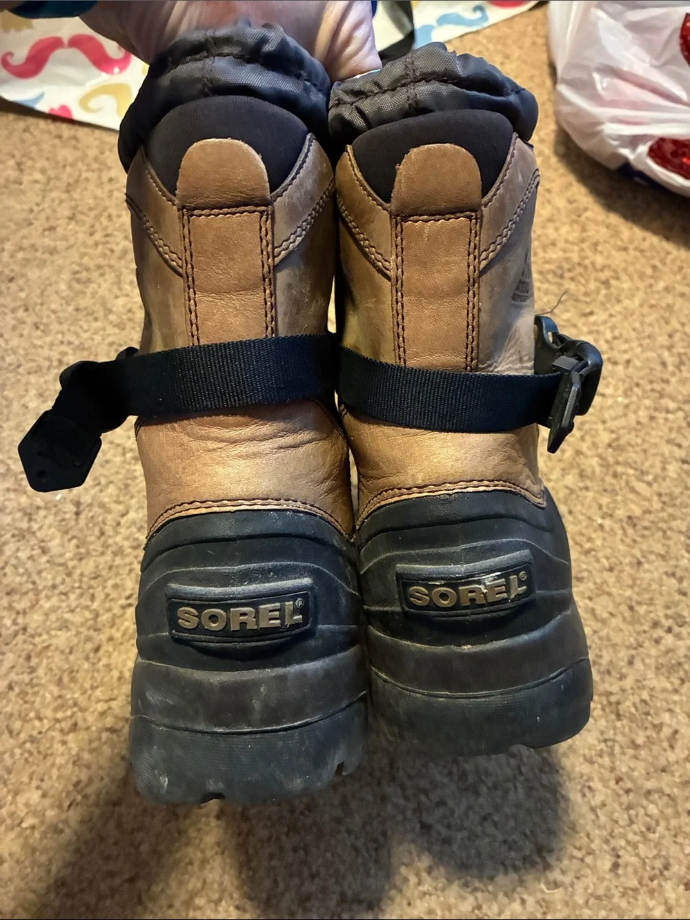 Sorel Brown and Black Men’s Rain & Snow Boots